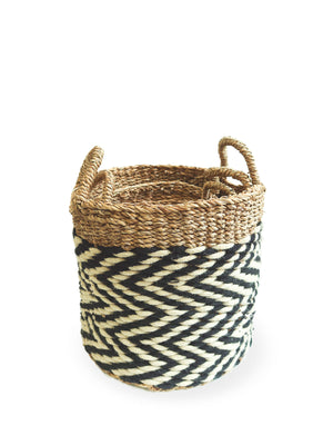 Ula Zigzag Basket (Set of 3)
