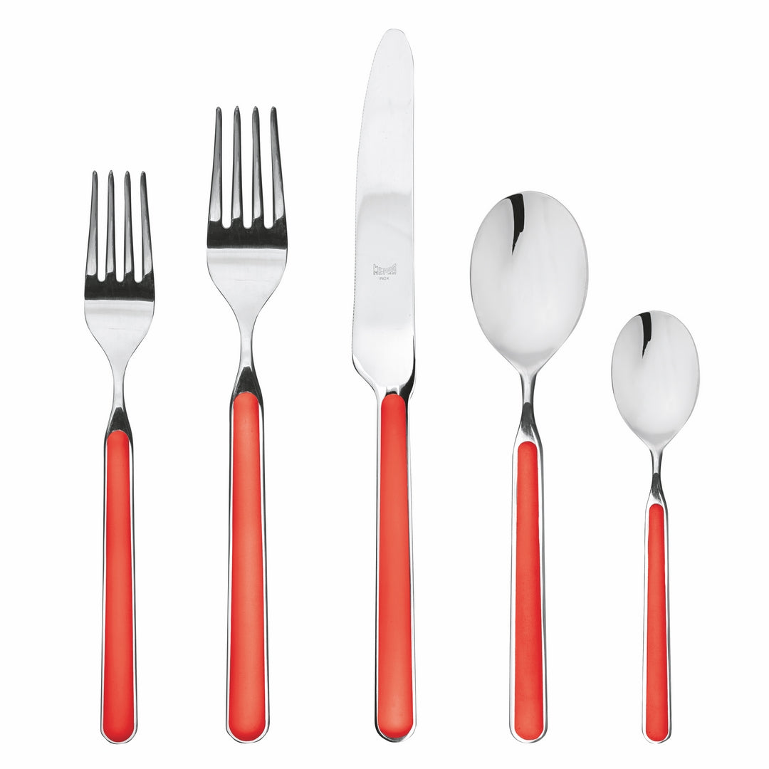 5 Piece Place Setting - Fantasia Red