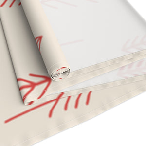 Holiday Table Runner - Red Evergreens