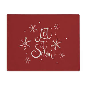 Holiday Table Placemat - Let It Snow