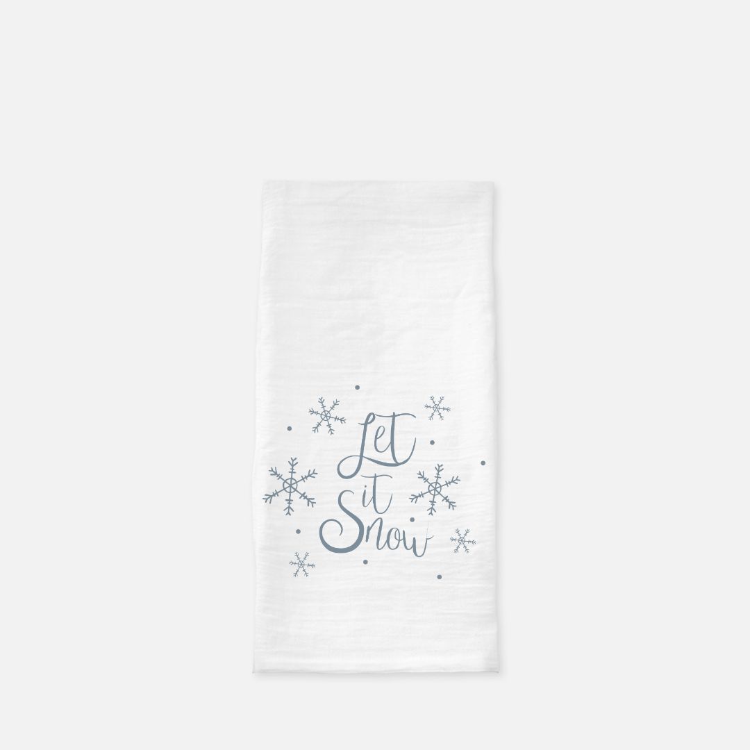 Holiday Tea Towel - Let it Snow