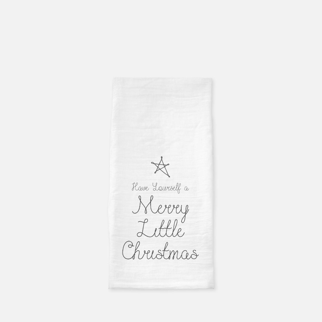 Holiday Tea Towel - Merry Little Christmas
