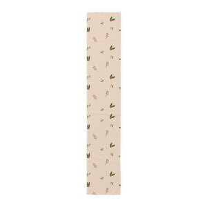 Beige Holiday Table Runner - Holly