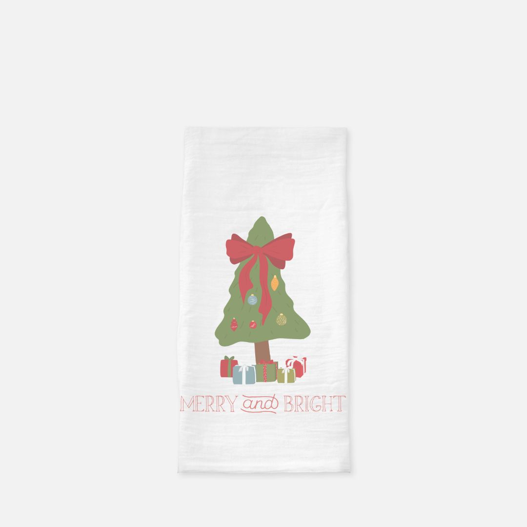 Holiday Tea Towel - Merry & Bright