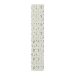 White Holiday Table Runner - Small/Large Evergreens
