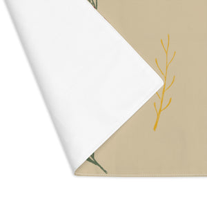 Beige Holiday Table Placemat - Colorful Garland