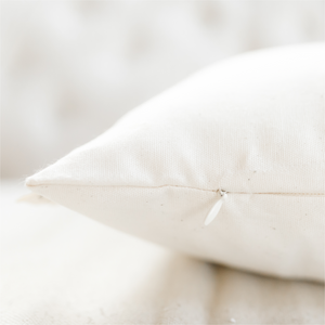 White pillow cover