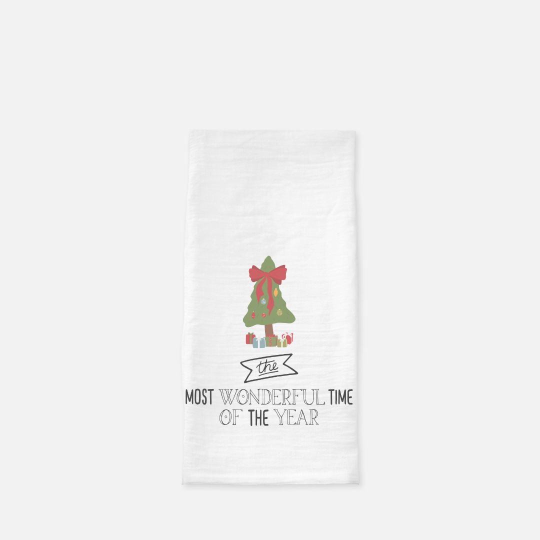 Holiday Tea Towel - Most Wonderful Time