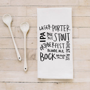 Beer Types Bar Towel