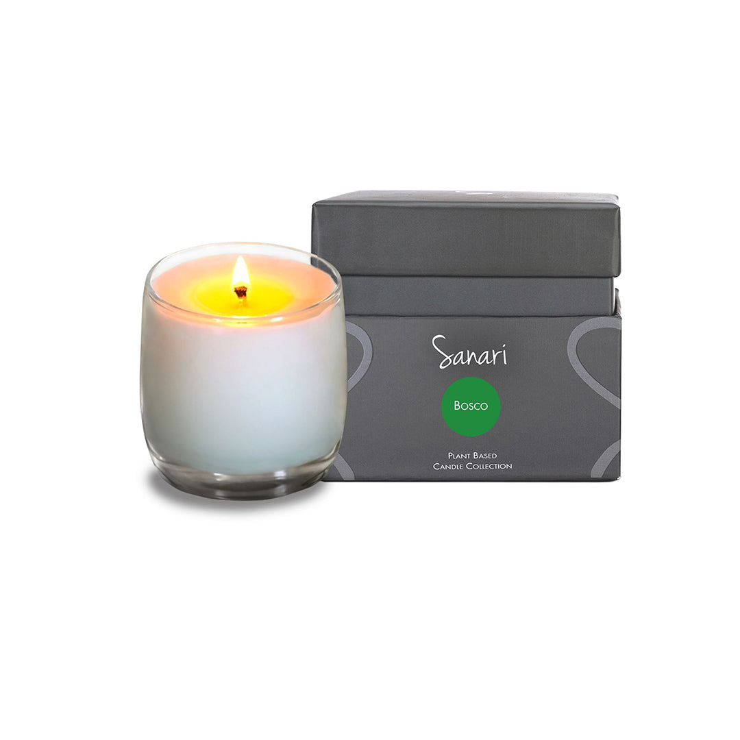 "Bosco" Scented 8oz Coconut Wax Candle I Lifestyle Details