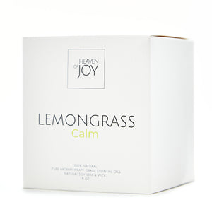 Lemongrass Candle 100% Natural, Aroma Naturals Candles