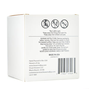 Lemongrass Candle 100% Natural, Aroma Naturals Candles