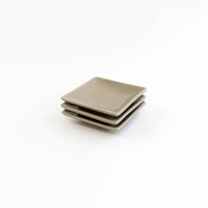 Lifestyle Details - Condiment Square Mini Plates in Desert - Set of 3