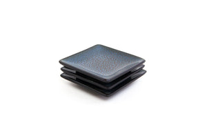 Lifestyle Details - Condiment Square Mini Plates in Old Silver - Set of 3