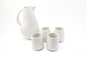 Lifestyle Details - Drinking Cups Set in Chalk & Chalk