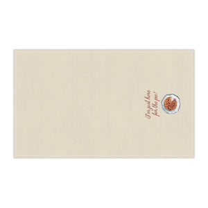 Lifestyle Details - Ecru Kitchen Towel - I'm just here for the pie! - Horizontal