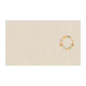 Lifestyle Details - Ecru Kitchen Towel - Watercolor Wreath - Horizontal