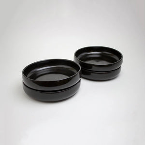 Lifestyle Details - La Marsa Salad Plate in Onyx - Set of 4