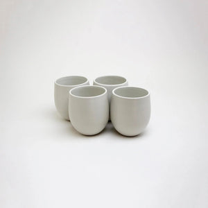 Lifestyle Details - Large Goblet Stemless Wine Glasses in Chalk - Set of 4