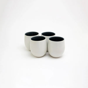 Lifestyle Details - Large Goblet Stemless Wine Glasses in Cove - Set of 4