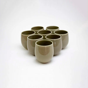 Lifestyle Details - Large Goblet Stemless Wine Glasses in Desert - Set of 8