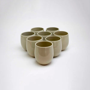 Lifestyle Details - Large Goblet Stemless Wine Glasses in Muslin - Set of 8