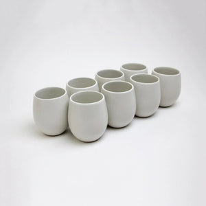 Lifestyle Details - Regular Goblet Stemless Wine Glasses in Chalk - Set of 8