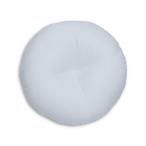 Lifestyle Details - Round Tufted Floor Pillow - Powdered Blue - Large - Back View