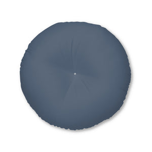 Lifestyle Details - Round Tufted Floor Pillow - Seaworthy - Large - Front View