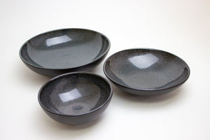 Lifestyle Details - Stoneware Bowls Set in Old Silver