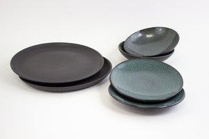 Lifestyle Details - Zaghwan Stoneware Set in Atlantic - Set of 2