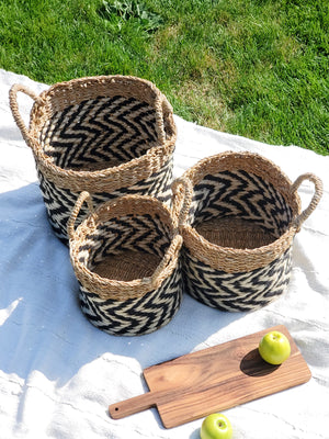 Ula Zigzag Basket (Set of 3)