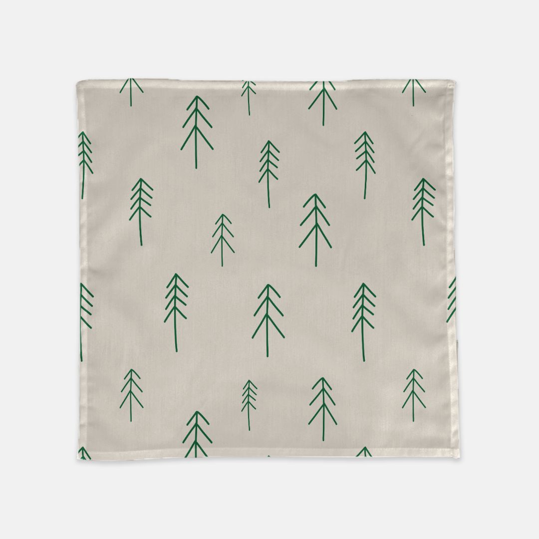 Holiday Cloth Napkins - Evergreen Trees
