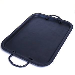 Hermana Serving Tray with Braided Handles