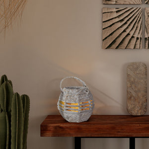 Wicker Candle Holder Lantern with Handle