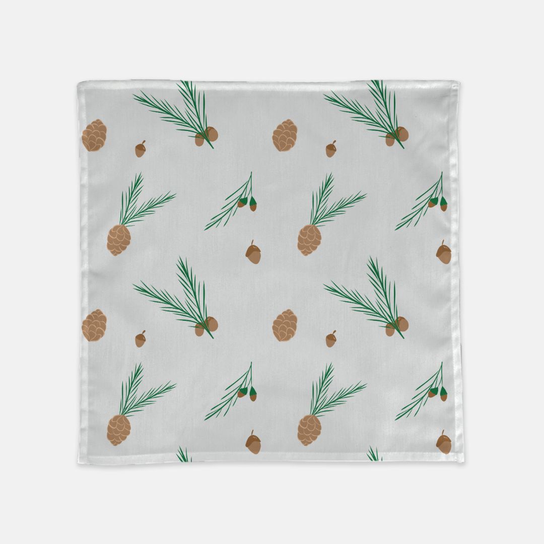 Holiday Cloth Napkins - Pinecones