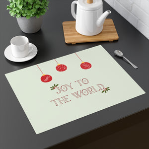 Holiday Table Placemat - Joy to the World