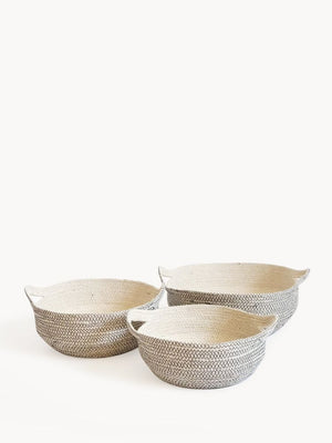 Black Amari Fruit Bowl - Set of 3