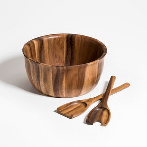 Soro Large Salad Bowl with Servers | Lifestyle Details