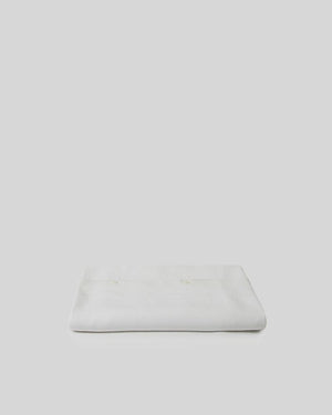 Marcel Linen Duvet Cover - Milk