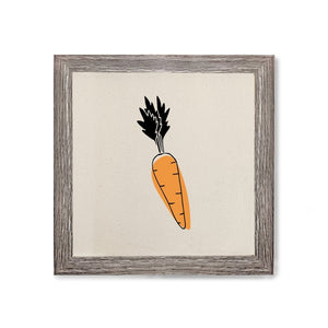 Carrot Canvas Kitchen Wall Art