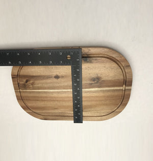 Acacia Rounded Cutting Board - 12"x8"