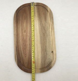 Acacia Serving Rounded Cutting Board 14"x8"