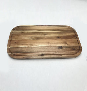 Acacia Rounded Cutting Board - 20"x11"