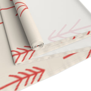 Holiday Table Runner - Red Evergreens