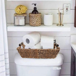 Brown Seagrass Wicker Baskets - Set of 2