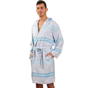 Antalya Unisex Bathrobe - Turquoise