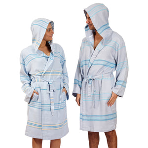 Antalya Unisex Bathrobe - Turquoise