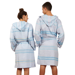 Antalya Unisex Bathrobe - Turquoise