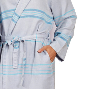 Antalya Unisex Bathrobe - Turquoise